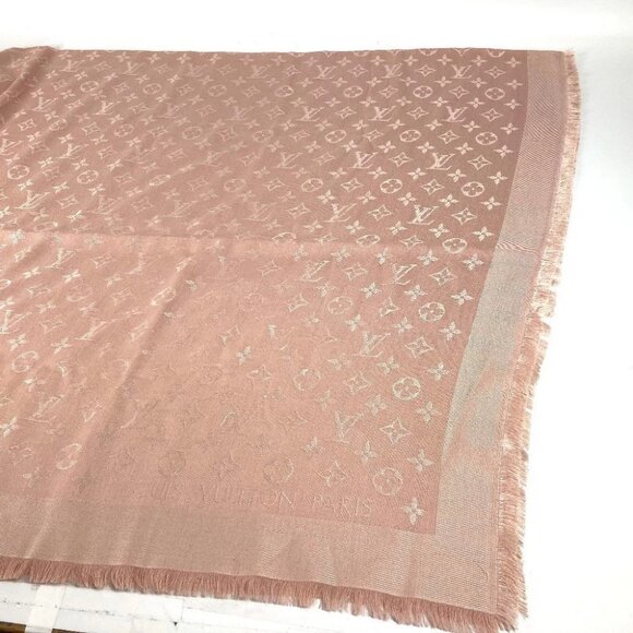 LOUIS VUITTON M74441 large fringe Shoal-Monogram Shawls Accessories Stole/Shawl - Picture 9 of 12